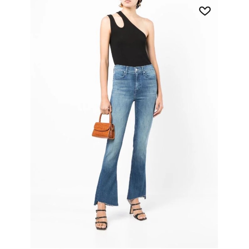 Mother The Runaway Step flared jeans